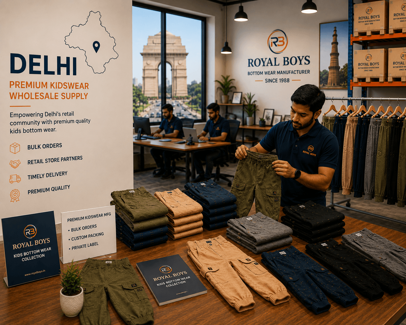 Royal Boys bottom wear supply for Delhi