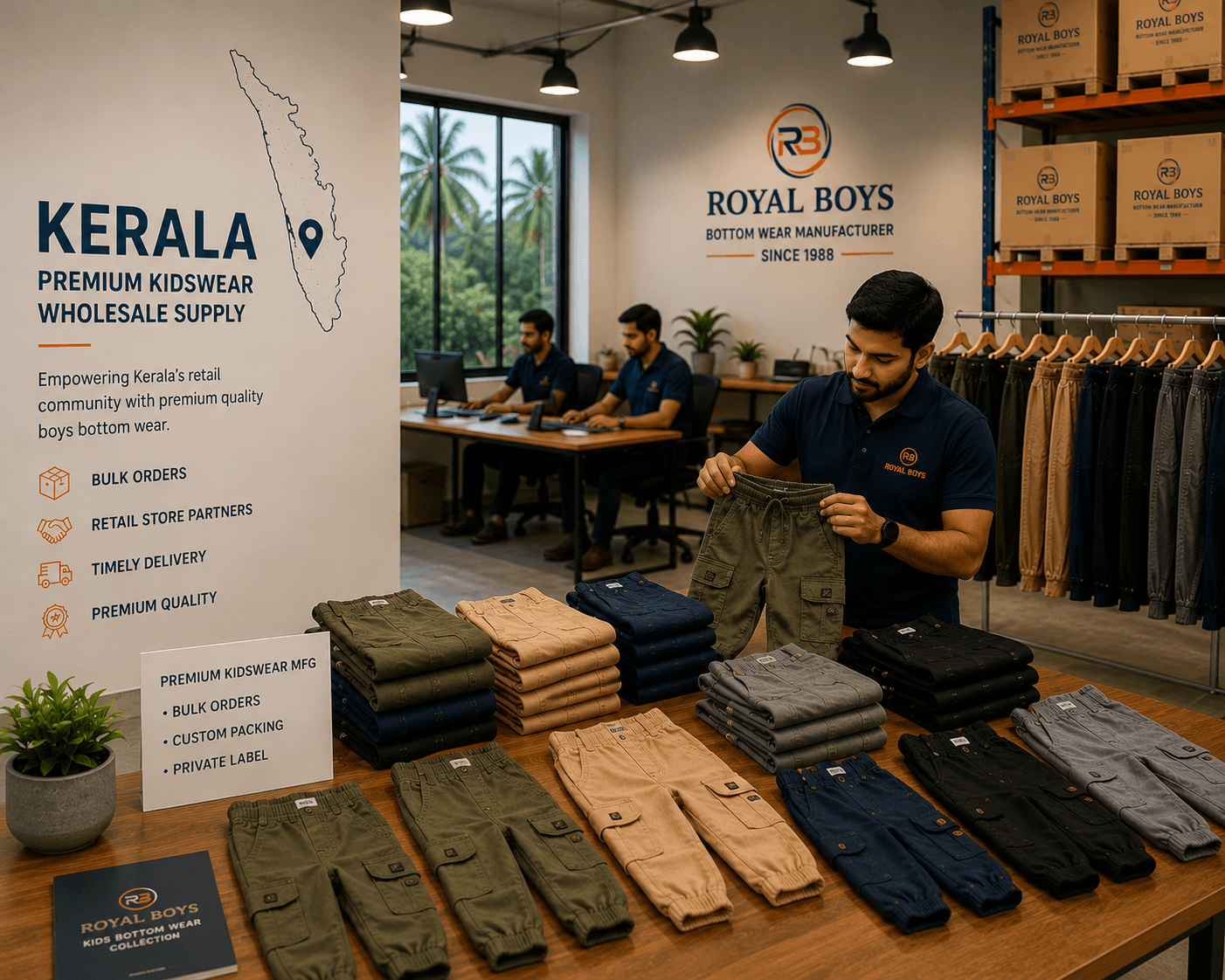 Royal Boys bottom wear supply for Kerala