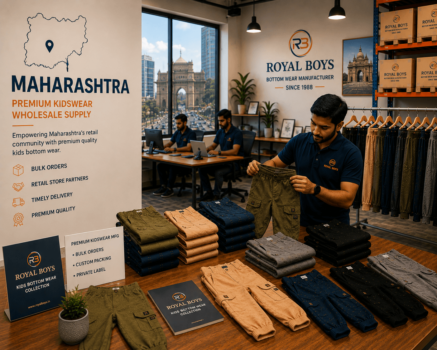 Royal Boys bottom wear supply for Maharashtra