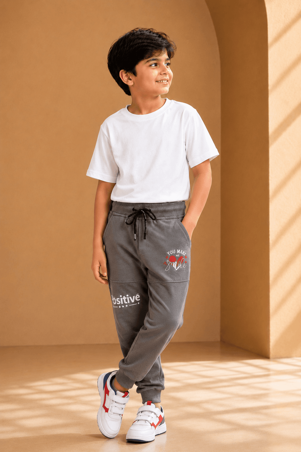 Style No. 808 premium 220 GSM loop knit boys joggers pant