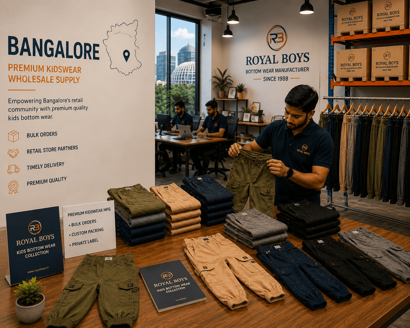 Royal Boys bottom wear supply for Bangalore