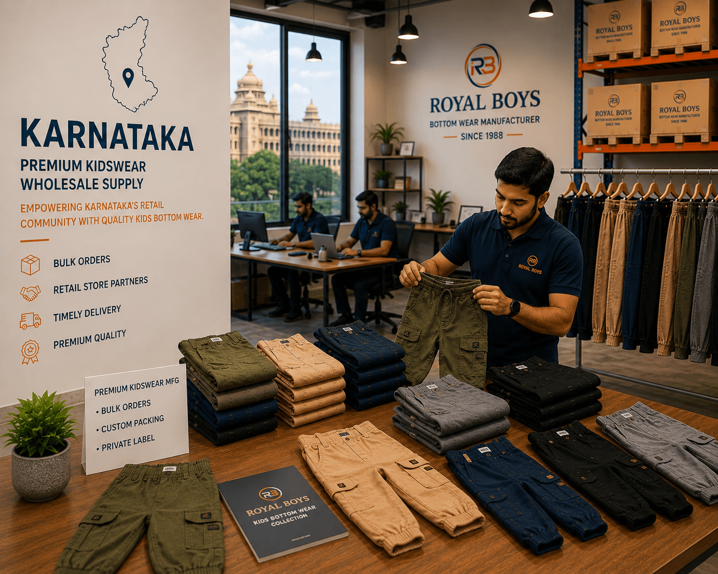 Royal Boys bottom wear supply for Karnataka
